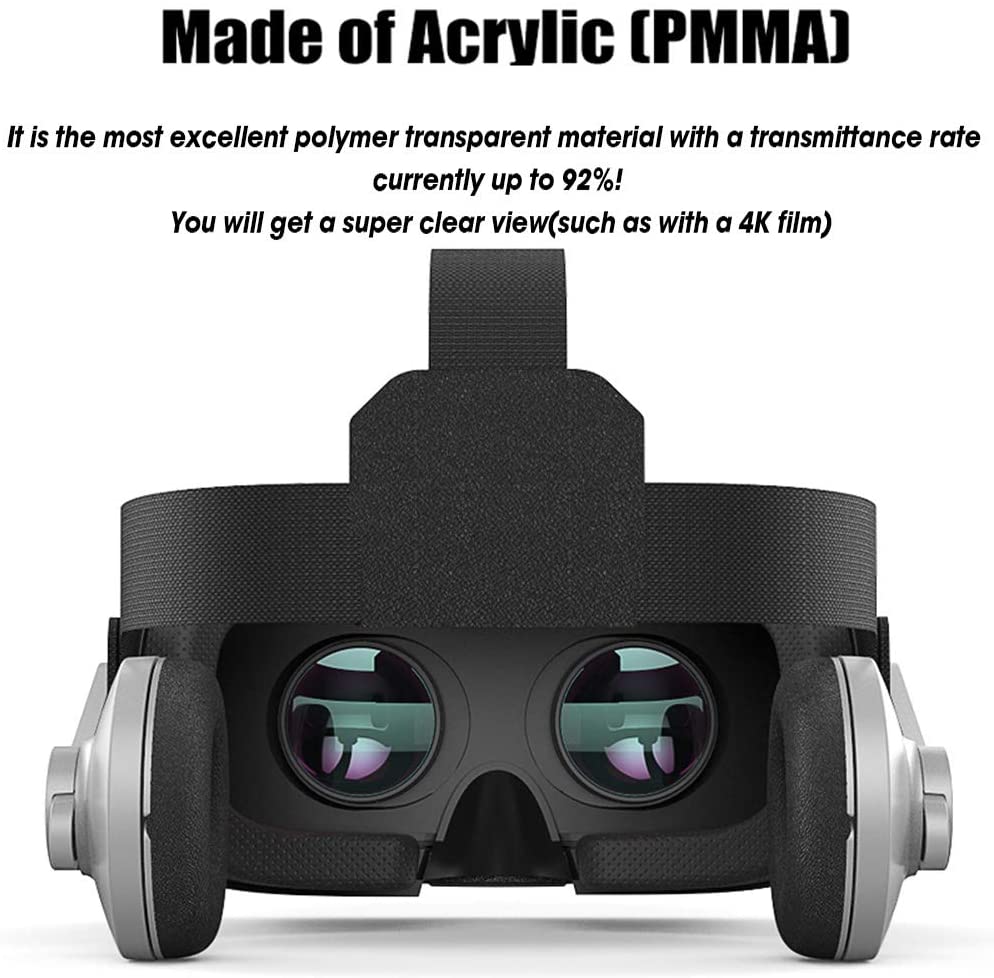 New Version ]VR Headset,Virtual Reality Headset,VR VR Goggles for Movies, Video,Games 3D Glasses for Iphone, and Other Phones Within 4.7-6.2 inches - Trauma Relief